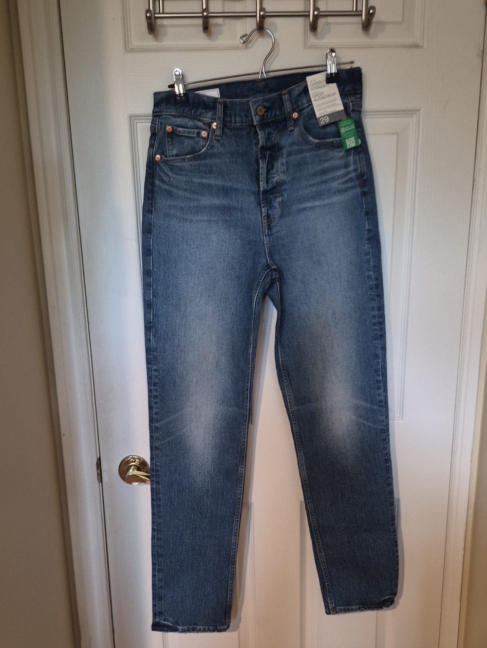 GAP Women's High Rise Cheeky Straight Jeans 29/8 Tall